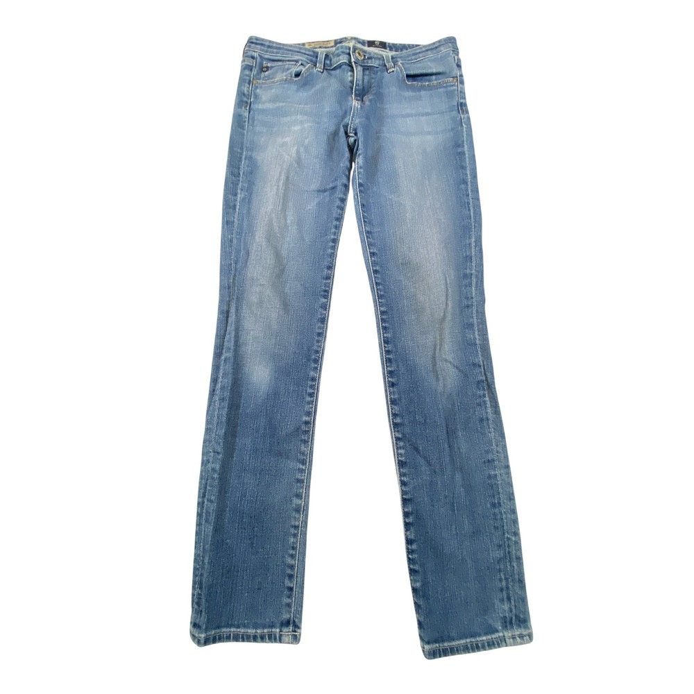 AG‎ Adriano Goldschmied Stevie Ankle Slim Straight Leg Blue Jeans Low Rise USA